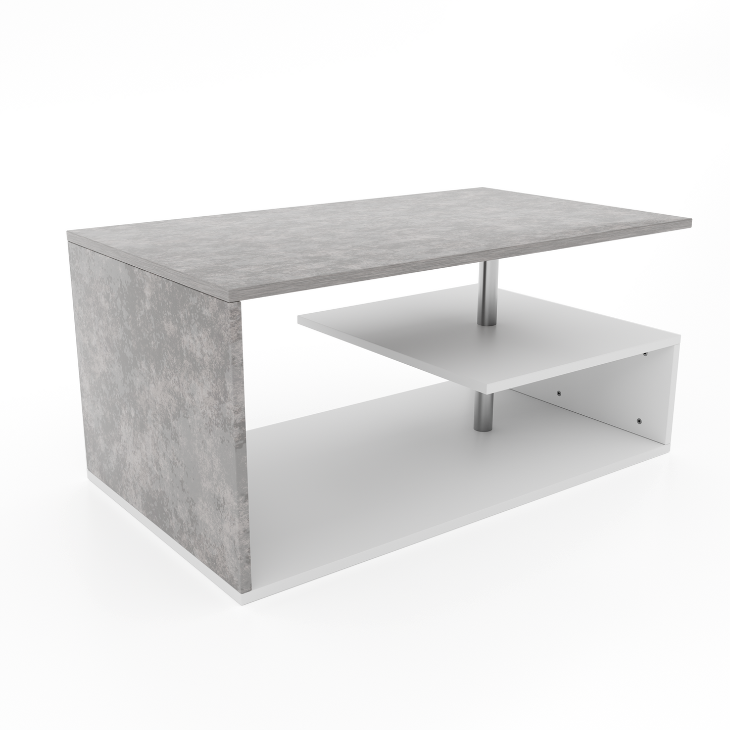 Miadomodo Salontafel - wit/betonlook