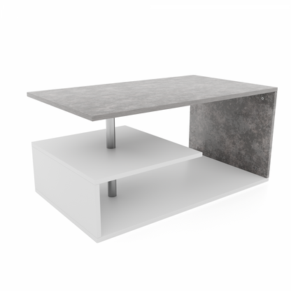 Miadomodo Salontafel - wit/betonlook