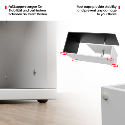 Miadomodo Salontafel - wit/donkergrijs