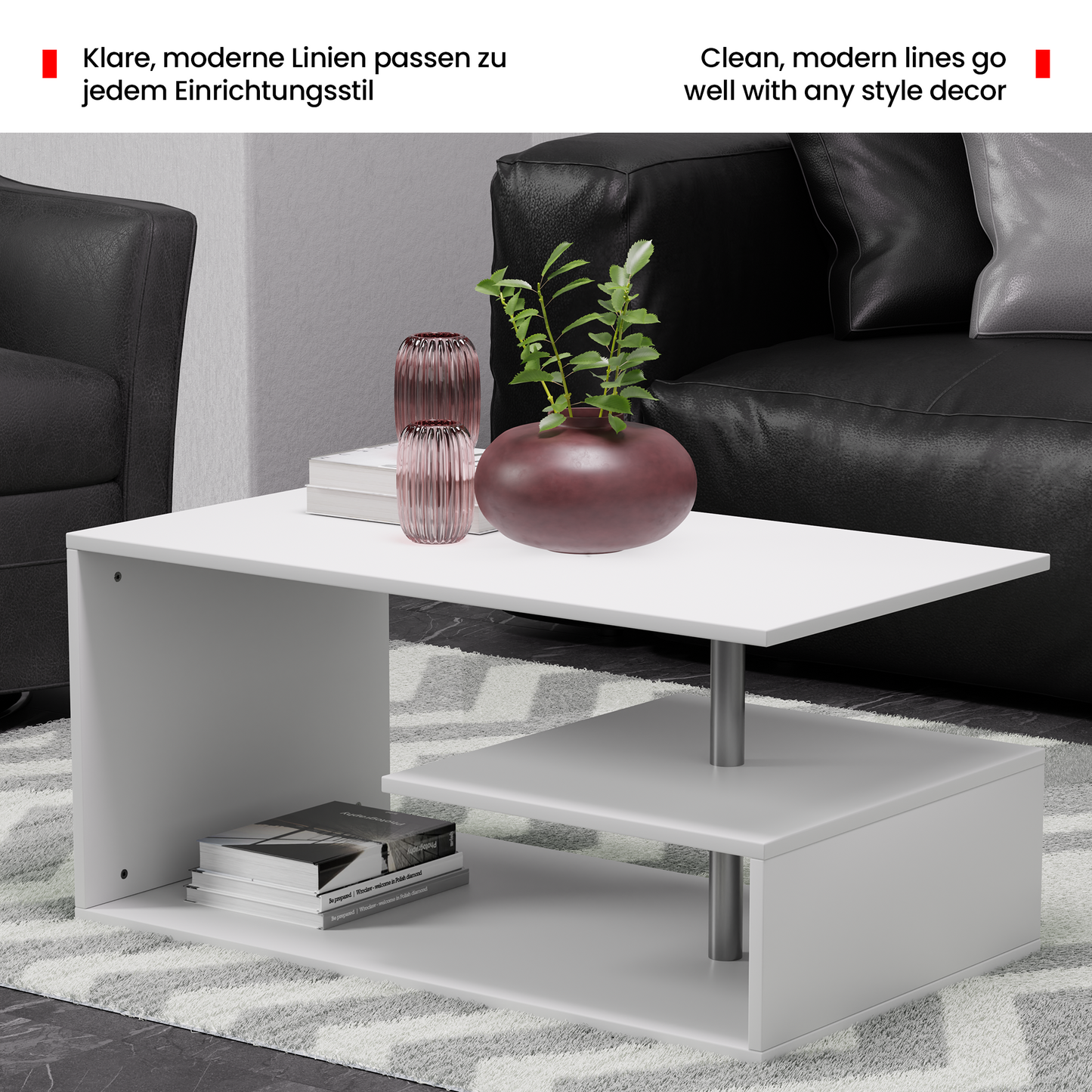 Miadomodo Salontafel - wit