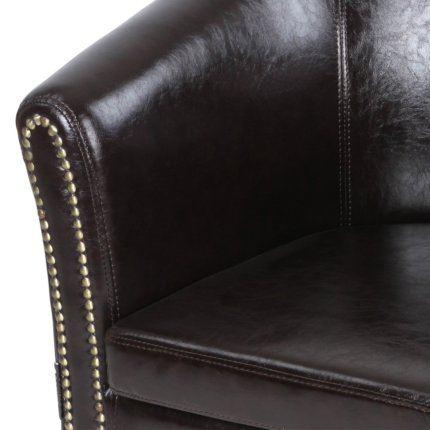 Miadomodo Chesterfield fauteuil 1 bruine decoratieve knopen