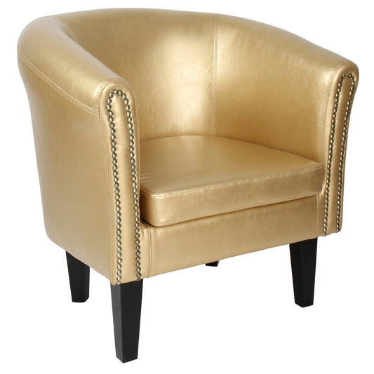 Miadomodo Chesterfield fauteuil 1 gouden sierknopen