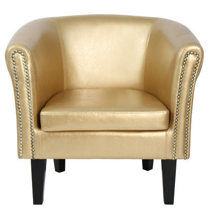 Miadomodo Chesterfield fauteuil 1 gouden sierknopen