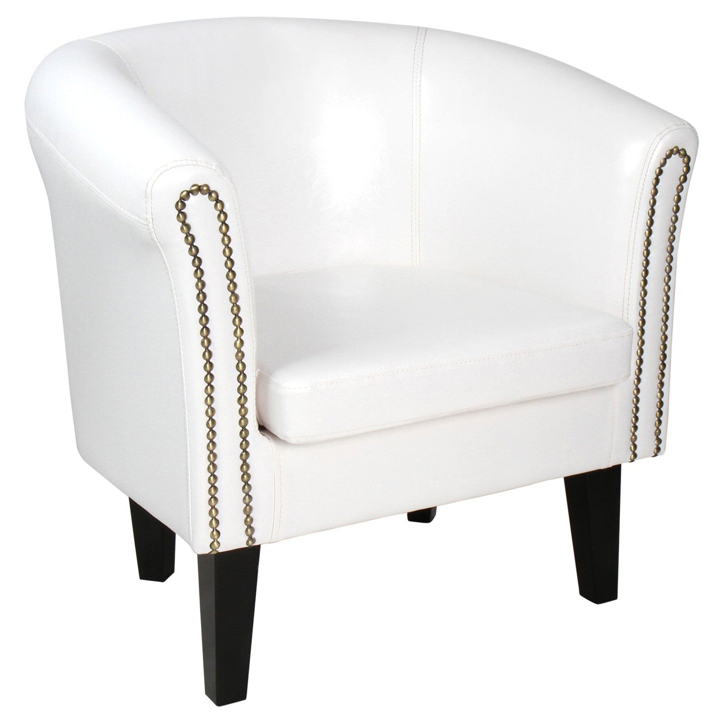 Miadomodo Chesterfield fauteuil 1 witte decoratieve knopen