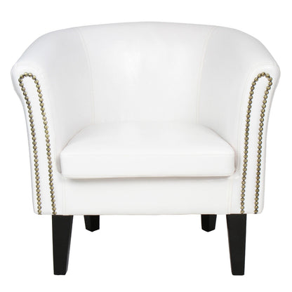 Miadomodo Chesterfield fauteuil 1 witte decoratieve knopen