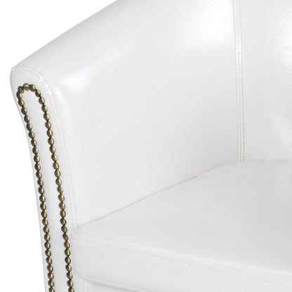 Miadomodo Chesterfield fauteuil 1 witte decoratieve knopen