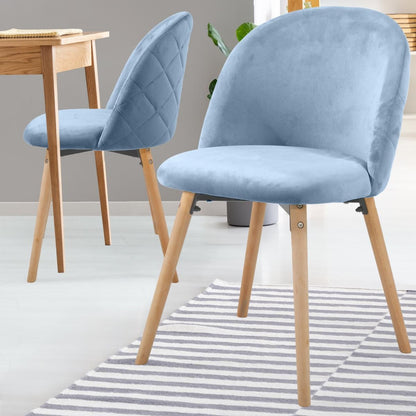 Miadomodo Eetkamerstoelen Turquoise Set van 2