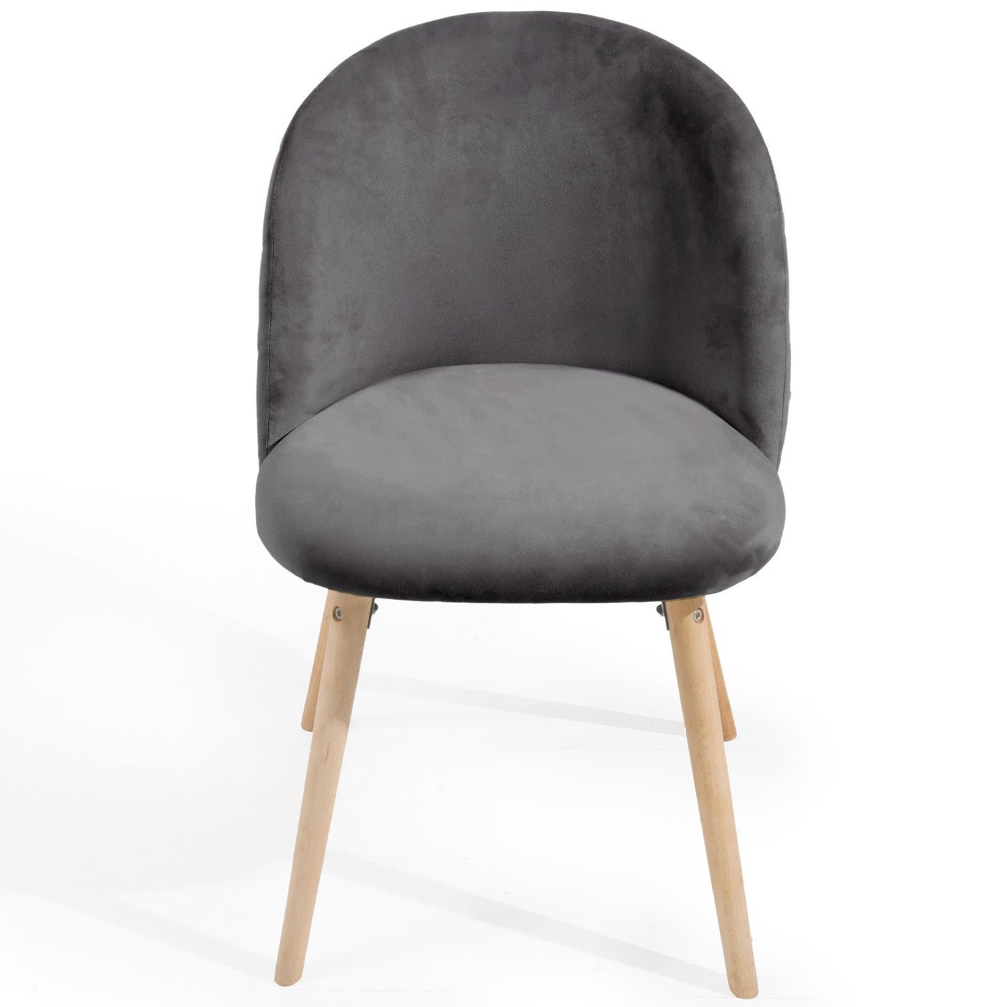 Miadomodo Eetkamerstoelen Donkergrijs Set van 4