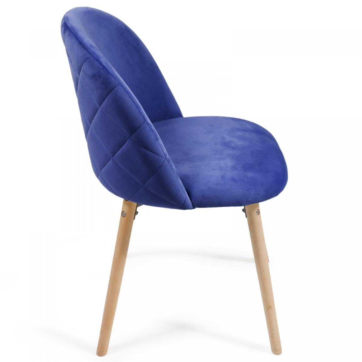 Miadomodo Eetkamerstoelen Blauw Set van 2