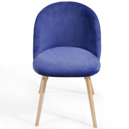 Miadomodo Eetkamerstoelen Blauw Set van 2