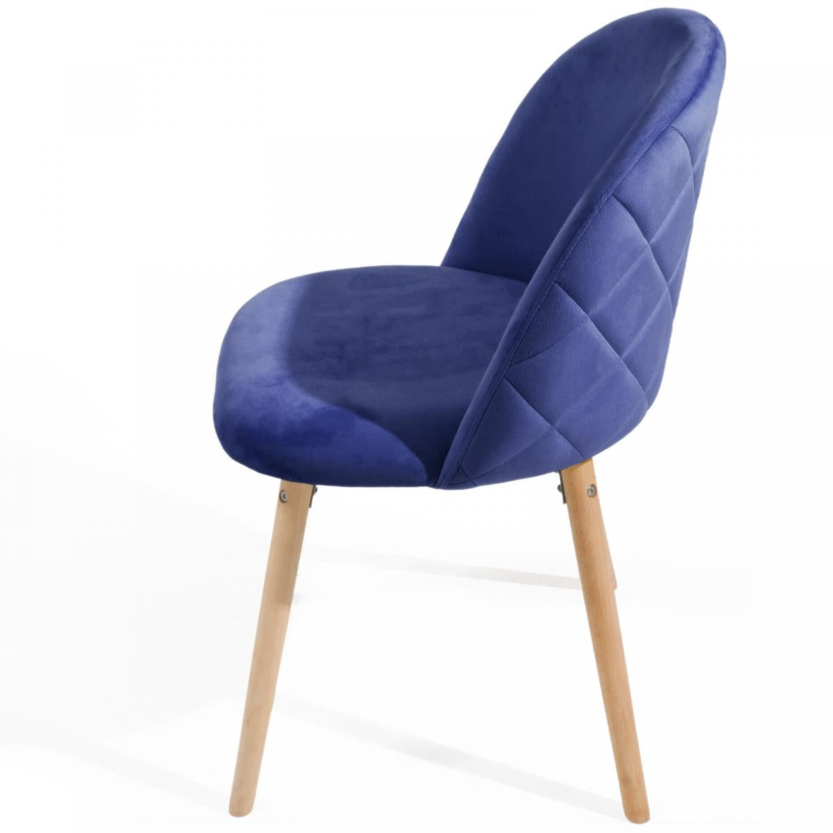 Miadomodo Eetkamerstoelen Blauw Set van 2