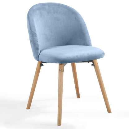 Miadomodo Eetkamerstoelen Turquoise Set van 2