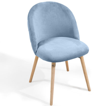 Miadomodo Eetkamerstoelen Turquoise Set van 2