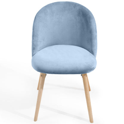 Miadomodo Eetkamerstoelen Turquoise Set van 8