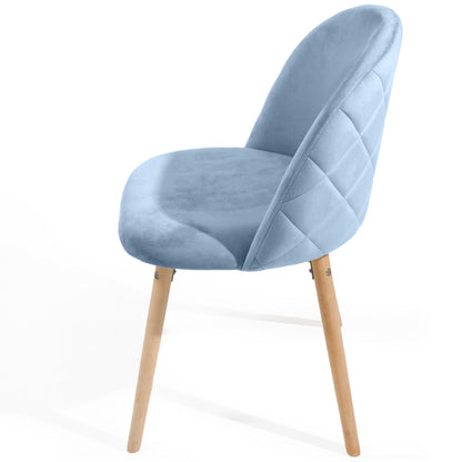 Miadomodo Eetkamerstoelen Turquoise Set van 2