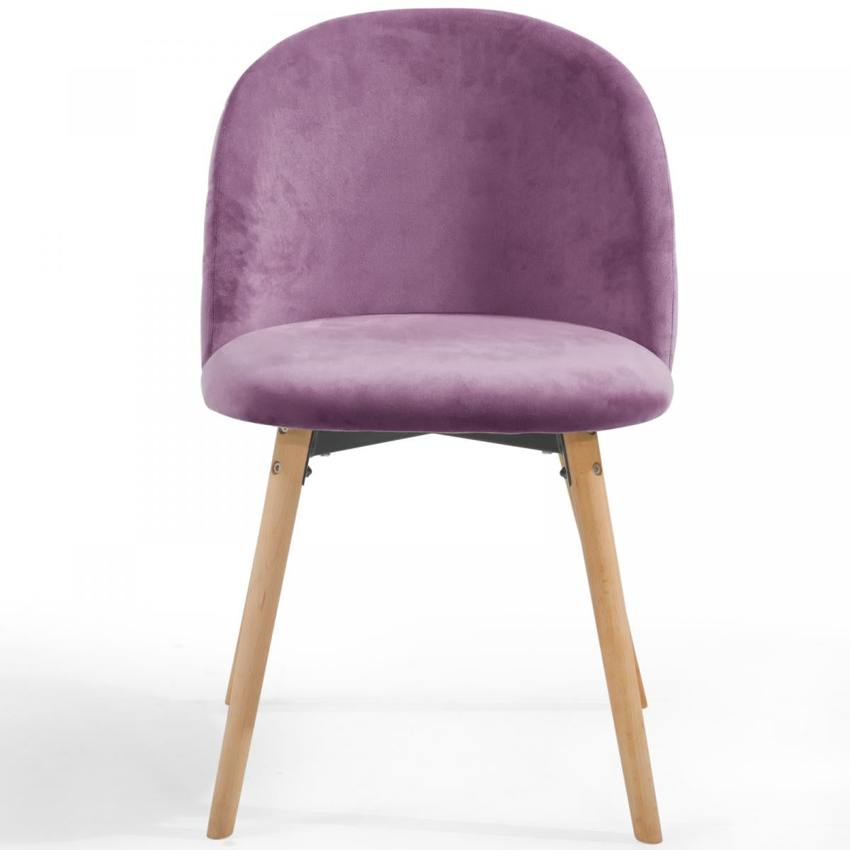 Miadomodo Eetkamerstoelen Paars Set van 2