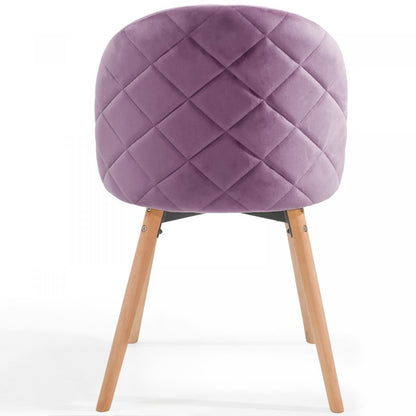 Miadomodo Eetkamerstoelen Paars Set van 2