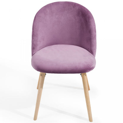 Miadomodo Eetkamerstoelen Paars Set van 2