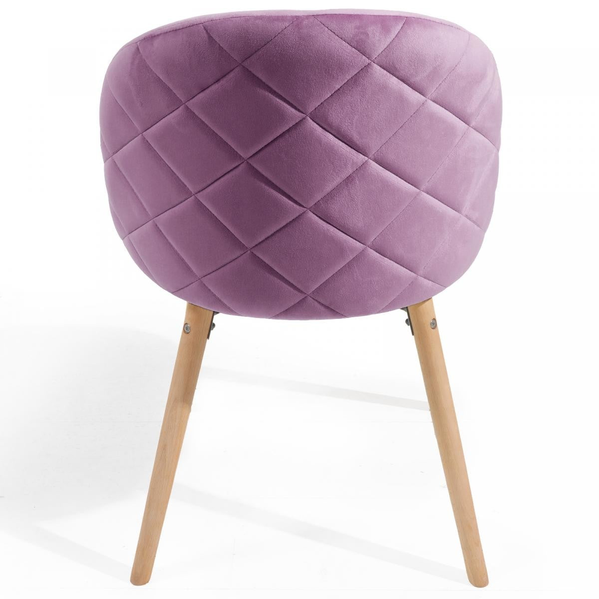 Miadomodo Eetkamerstoelen Paars Set van 2