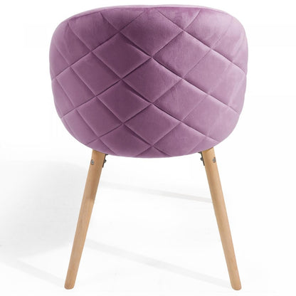 Miadomodo Eetkamerstoelen Paars Set van 2