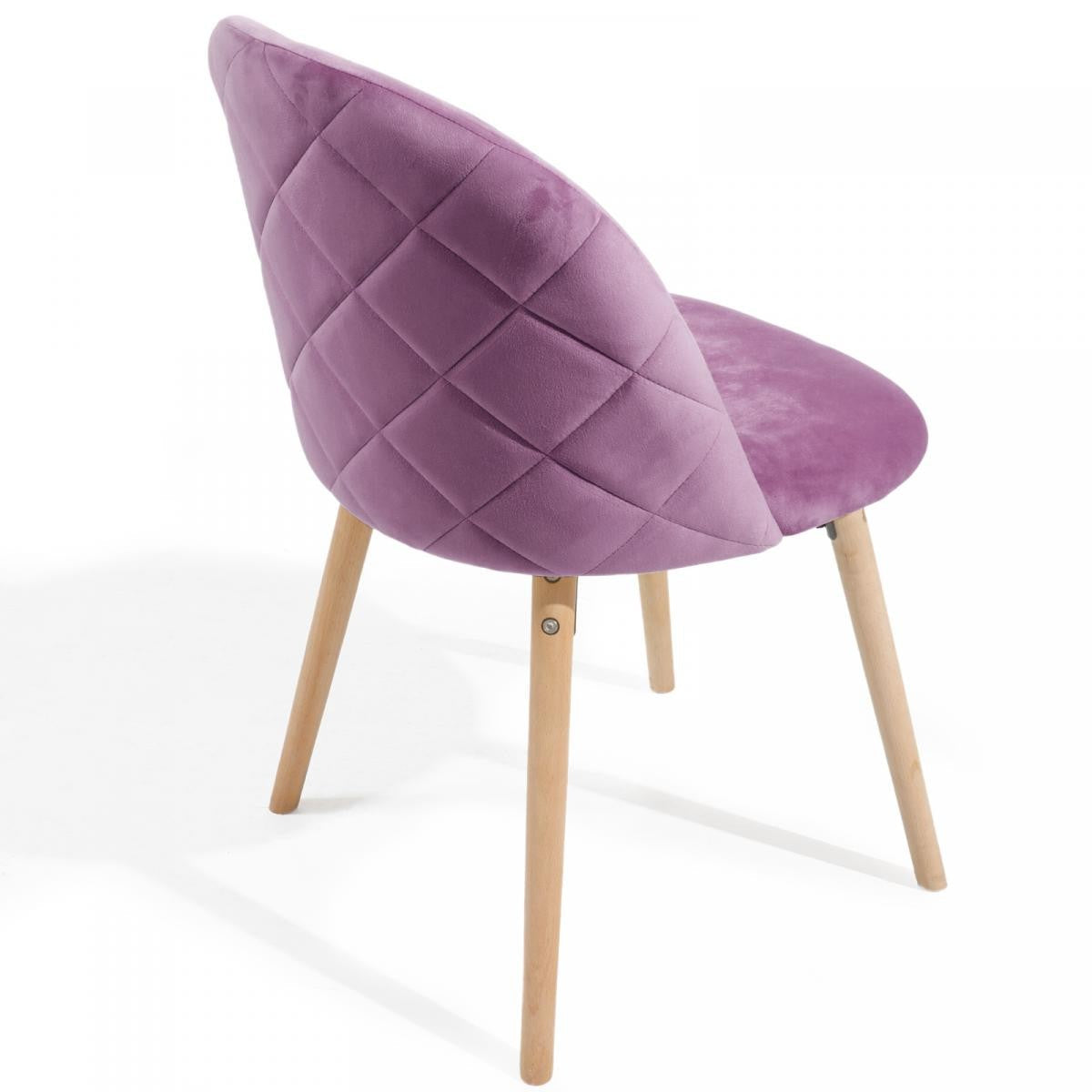 Miadomodo Eetkamerstoelen Paars Set van 2