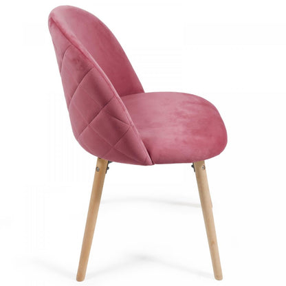 Miadomodo Eetkamerstoelen Roze Set van 6