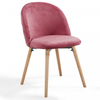 Miadomodo Eetkamerstoelen Roze Set van 6