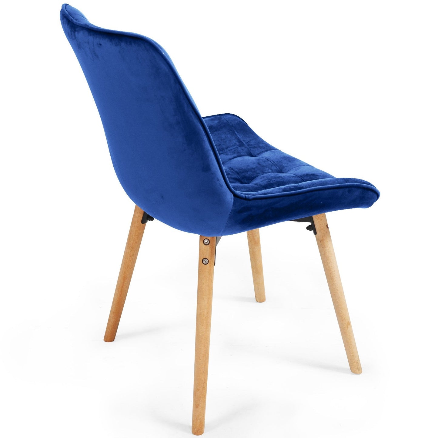 Miadomodo Eetkamerstoelen Blauw Set van 8