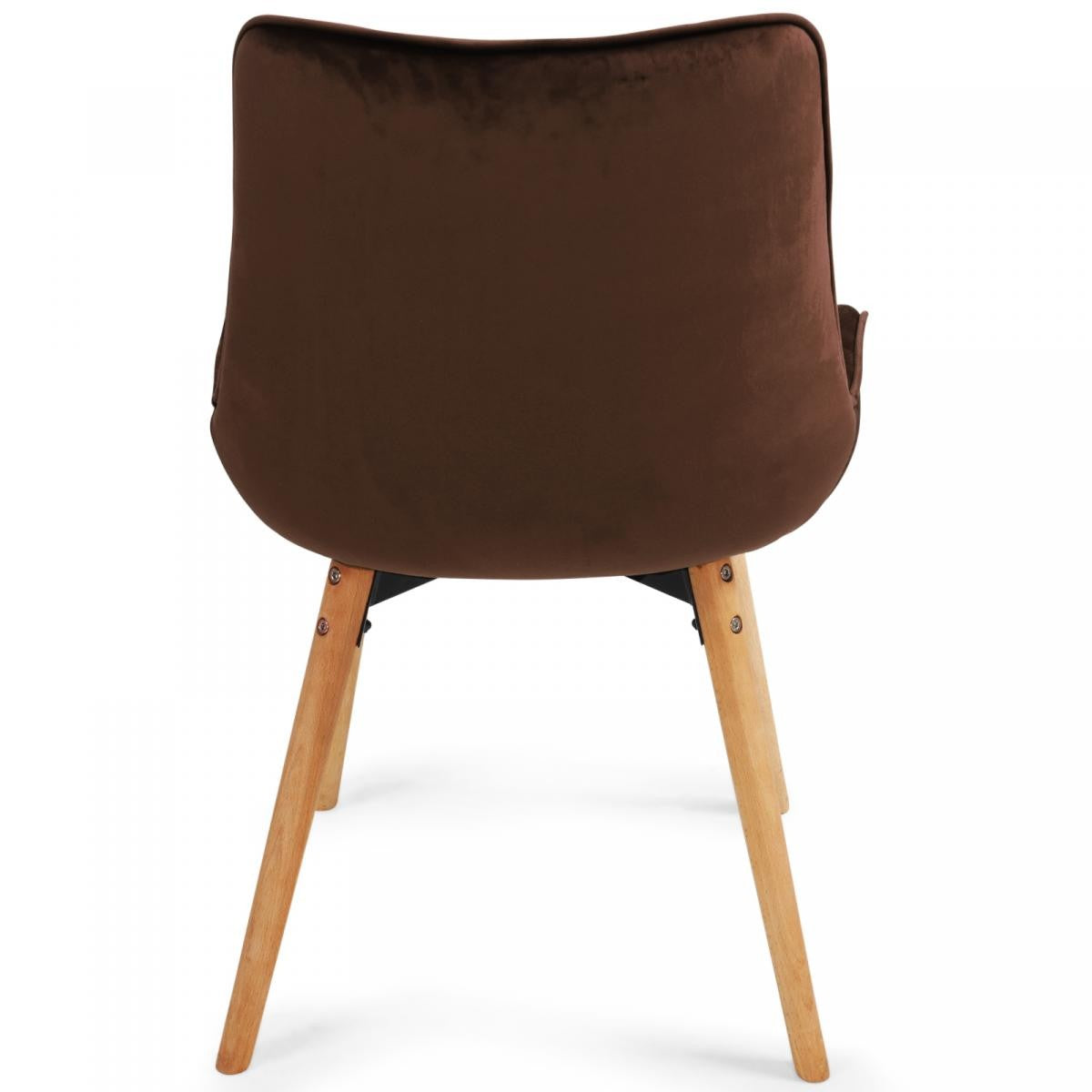 Miadomodo Eetkamerstoelen Bruin Set van 4