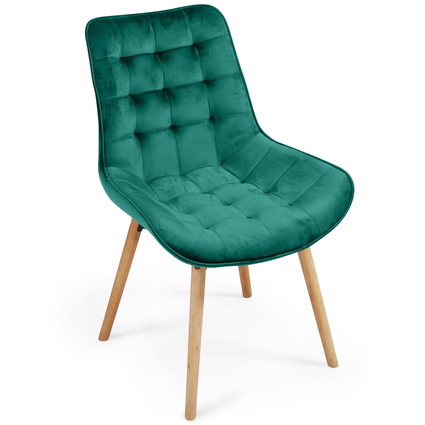 Miadomodo Eetkamerstoelen Groen Set van 2