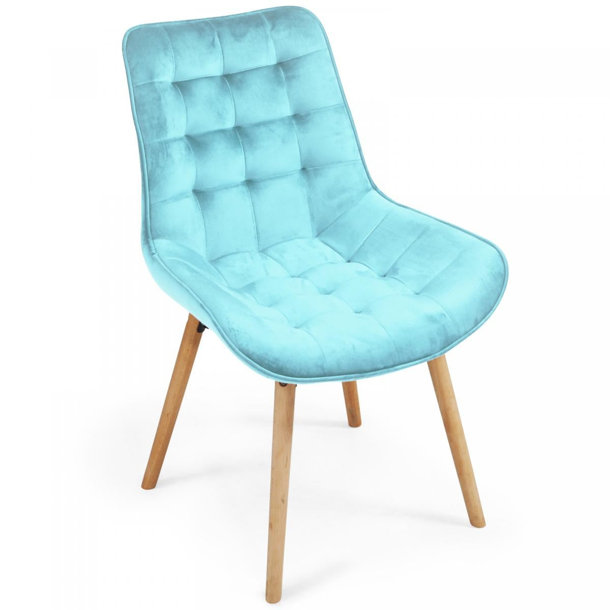 Miadomodo Eetkamerstoelen Turquoise Set van 8