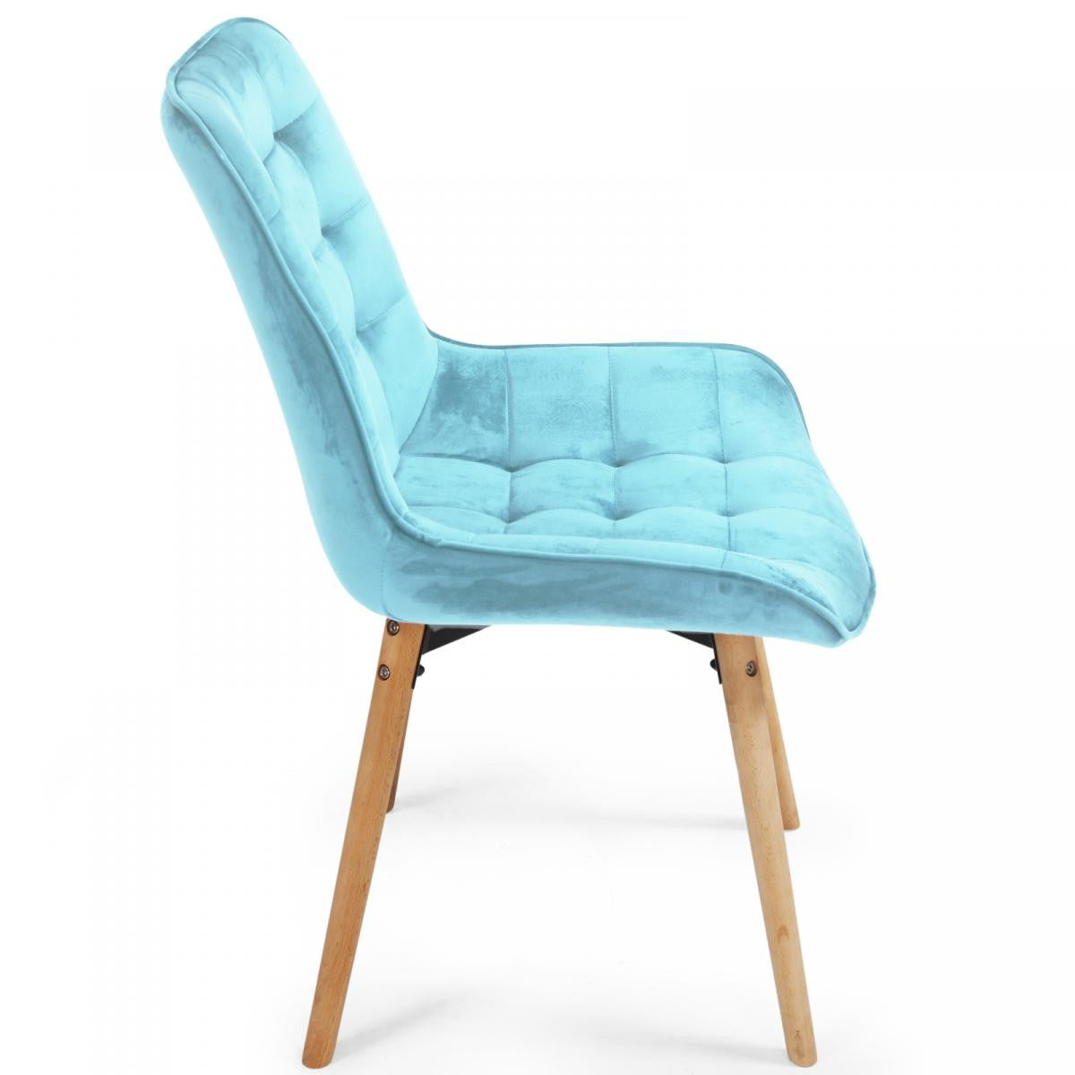 Miadomodo Eetkamerstoelen Turquoise Set van 8