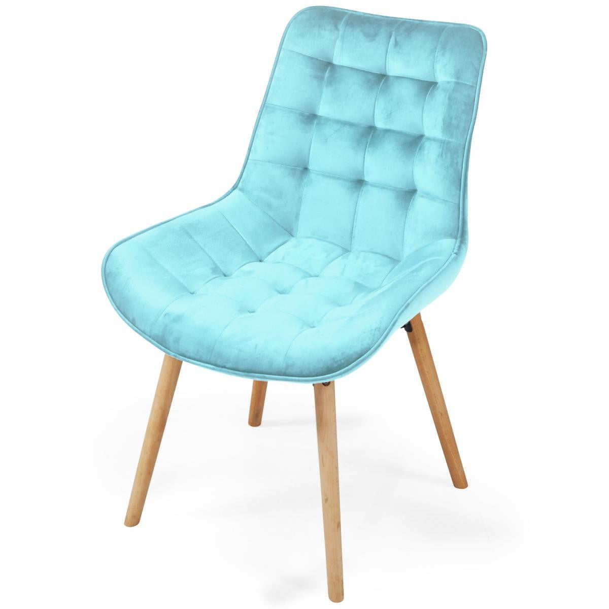 Miadomodo Eetkamerstoelen Turquoise Set van 8