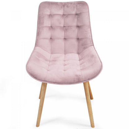 Miadomodo Eetkamerstoelen Roze Set van 8