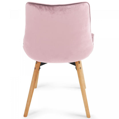 Miadomodo Eetkamerstoelen Roze Set van 8