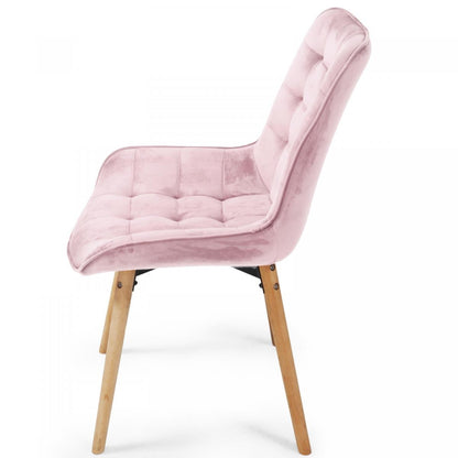 Miadomodo Eetkamerstoelen Roze Set van 8