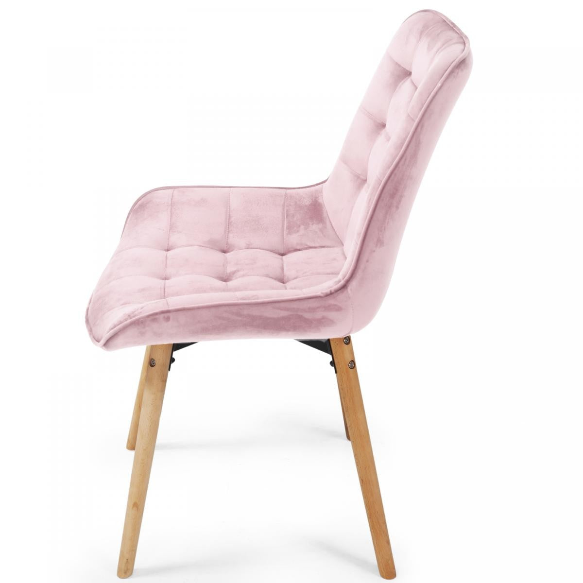 Miadomodo Eetkamerstoelen Roze Set van 4