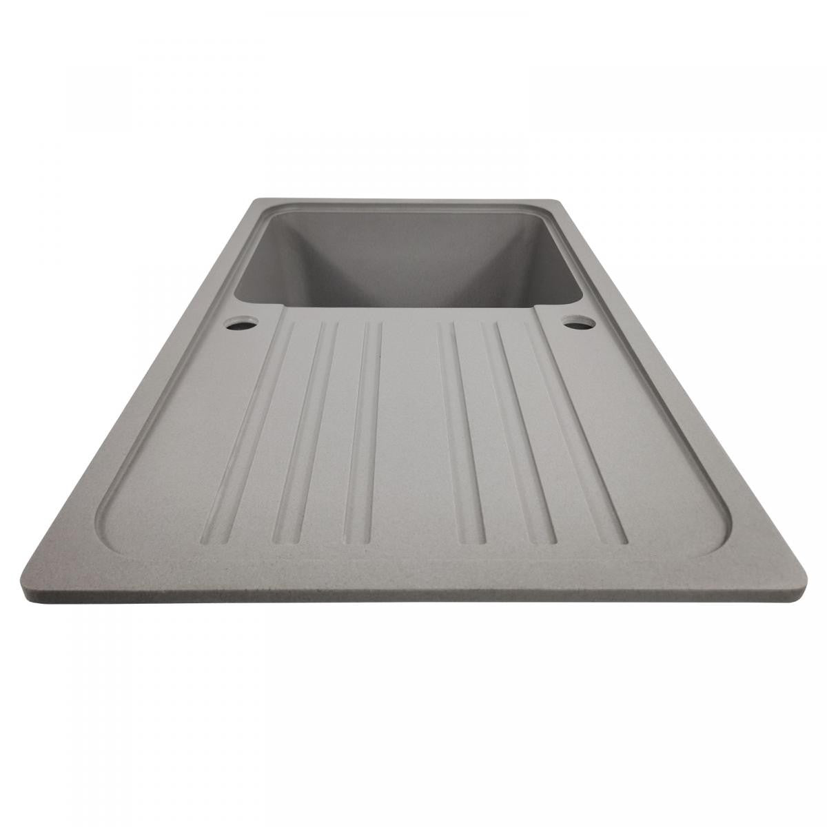 Aquamarin Granieten spoelbak grijs 75,9x22x45,9cm met afvoerset en kraan