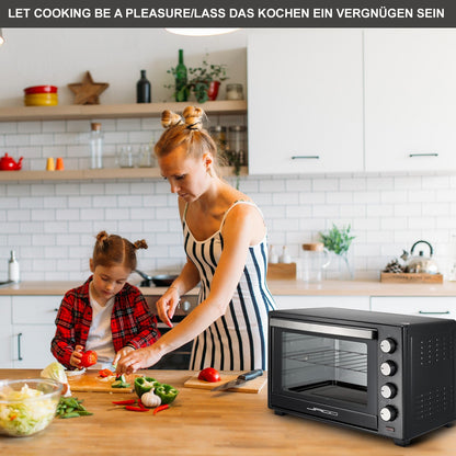 Jago Mini-oven 48l - zwart