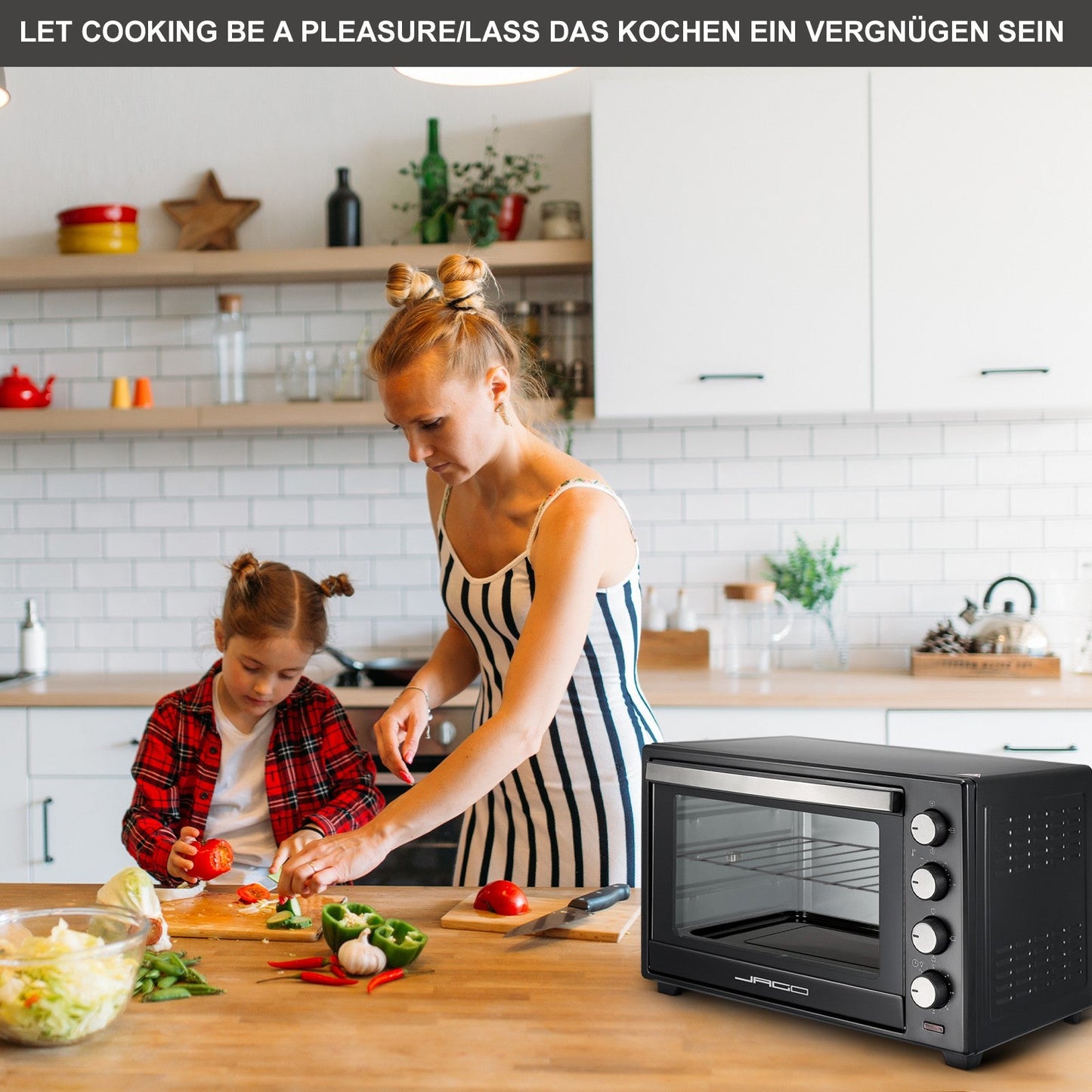 Jago Mini-oven 60l - zwart